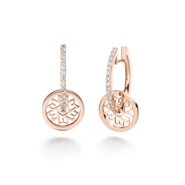 Ohrringe, Roségold, Danuvina Mill River Creole